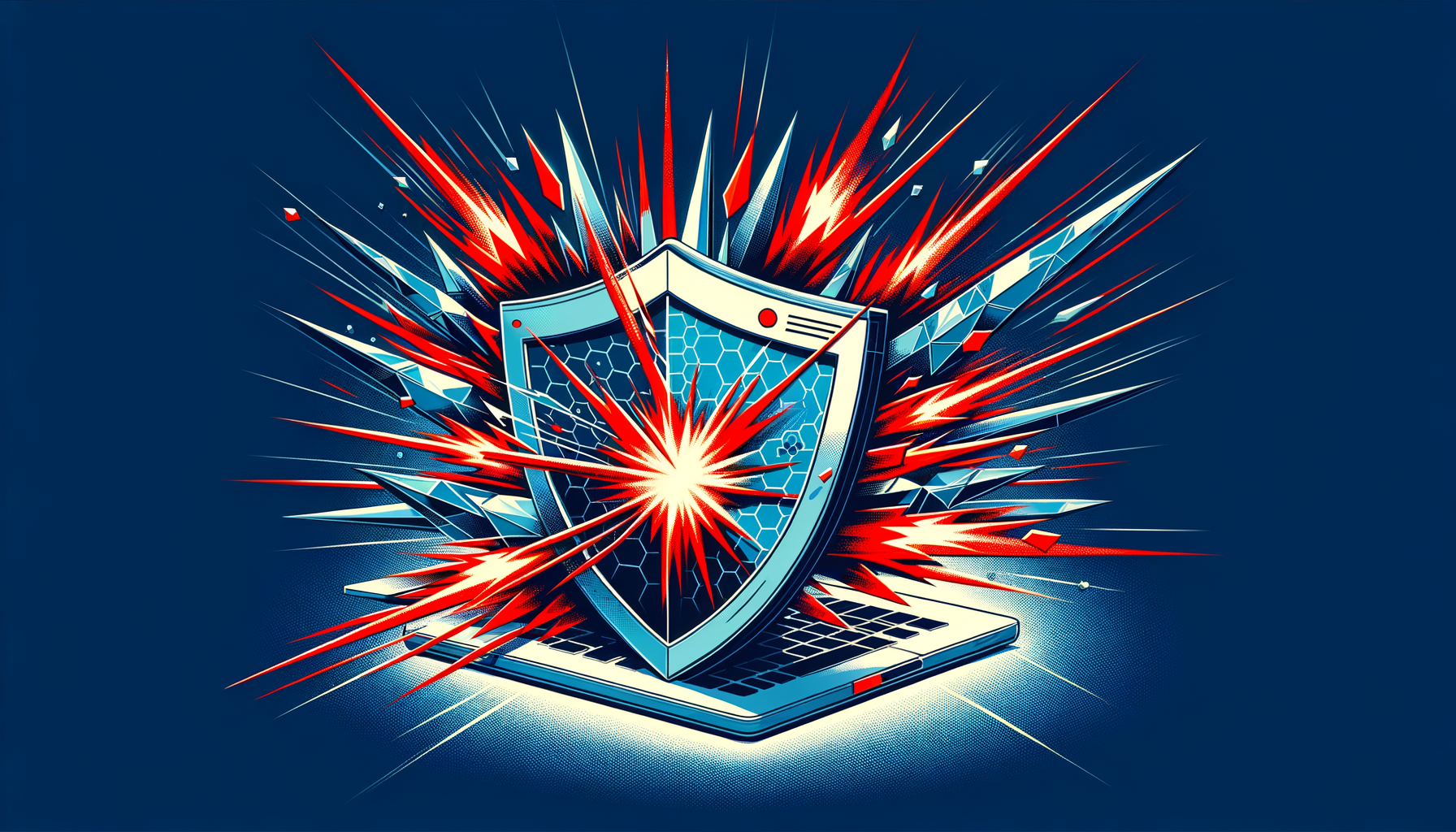 Illustration of a shield wall protecting a browser window from XSS attack vectors